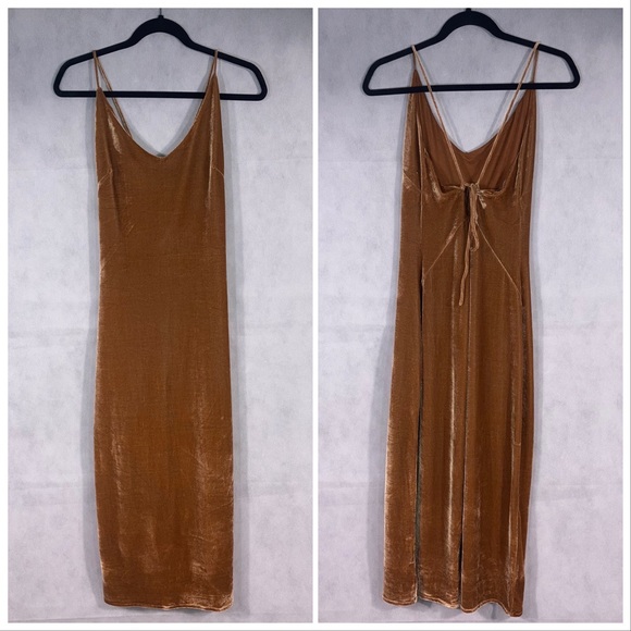 Amuse Society Verona Knit Tank Dress Amaretto Large - Picture 6 of 17